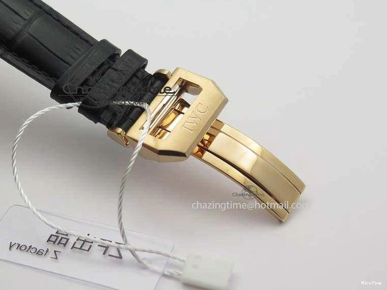 MIROTIME 0408 Portuguese Chrono RG IW371415 ZF 1:1 Best Edition Black Dial On Black Leather Strap A79350 (Slim Movement) FashionForward 7264